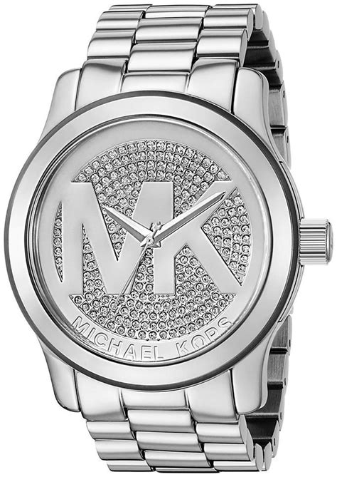 michael kors women's mk 3725|Runway Silver.